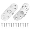 sourcing map Folding Table Flip Hinge 3" x 1", 180
