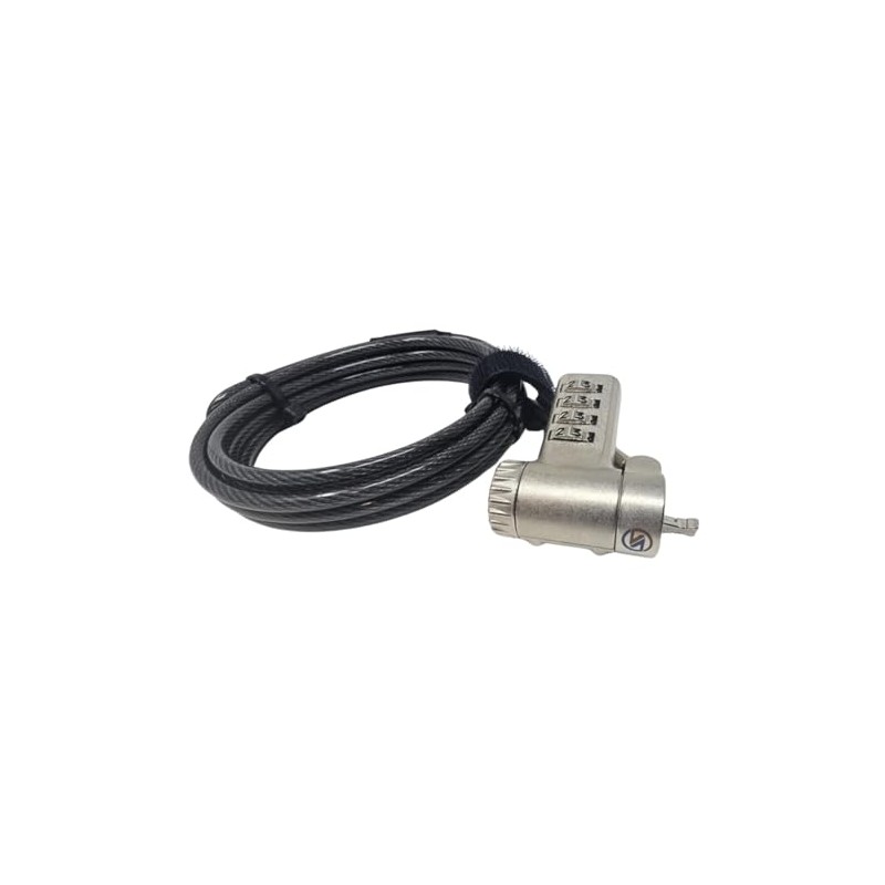Sendt Black Universal Notebook Laptop Combination Lock Security Cable for