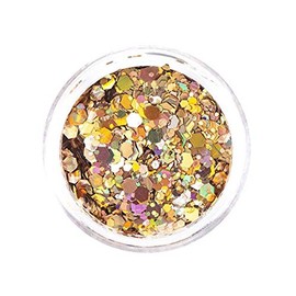 Art Factory Chunky Glitter - Gold Digger (30 ml), Cosmetic Grade Polyester Glitter for Face, Body, Hair