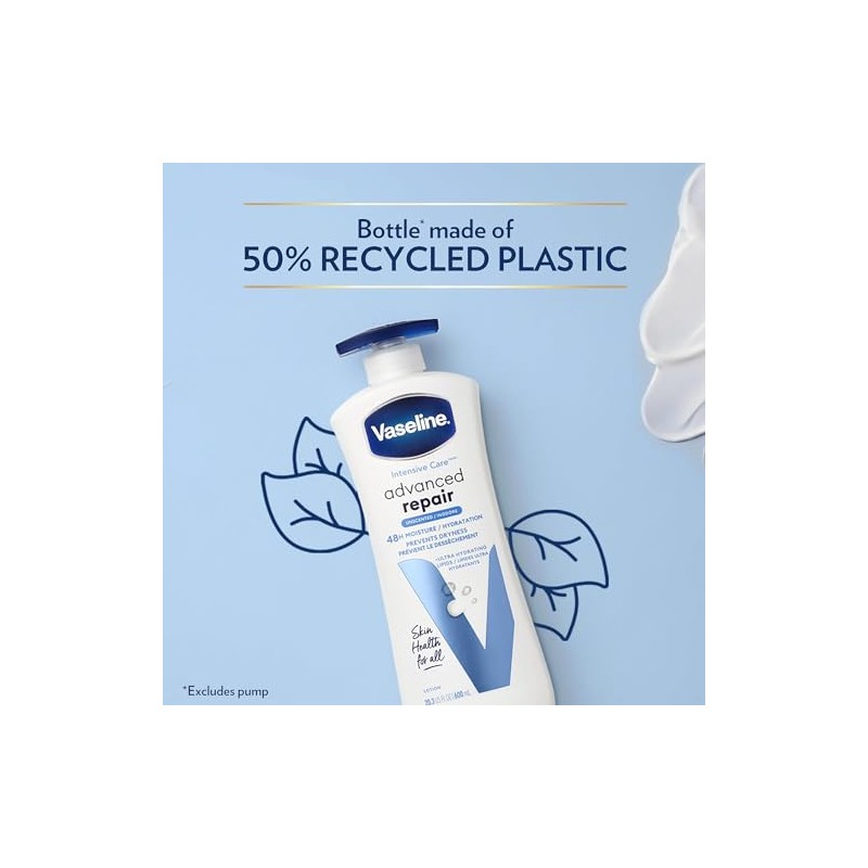 Vaseline Intensive Care Advanced Repair Loción hidratante curativa sin perfume,