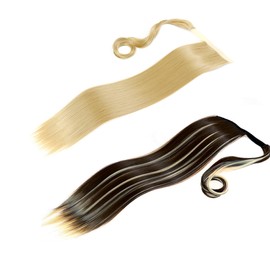 HAMILO Point Wig, Ponytail, Long Extension, Imechen, 2 Color Set
