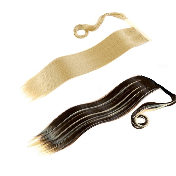 HAMILO Point Wig, Ponytail, Long Extension, Imechen, 2 Color Set