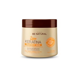 PLACENTA LIFE BE NATURAL LISSO KERATINA Mask with Hydrolyzed Keratin for a Straight and Shiny Hair- No More frizz- Have a perfect Smooth - (350 ml/11.83 fl.oz)