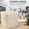 LotFancy Champagne Flute Storage Container for Moving, Hard Shell, Stackable
