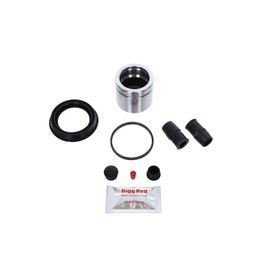 Bigg Red - Front Left & Right Brake Caliper Repair Seal Kit and Piston - Compatible with A3, A4 1.4, A5, Kuga, Transit Connect, Tourneo Connect, Focus 2.0, Octavia