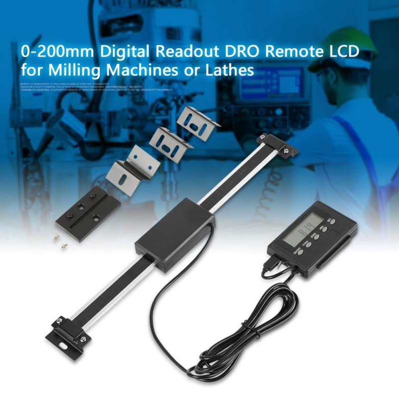 Hilitand Digital Readout Linear Scale DRO Portable Remote LCD for