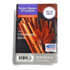 Better Homes & Gardens Spicy Cinnamon Stick Value Pack Scented Wax Cubes 5.0 OZ
