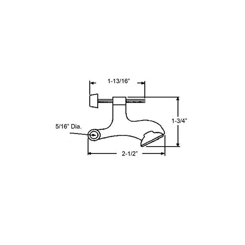 Nuk3y Hinge Pin Heavy Duty Adjustable Door Stop (1 Pack,