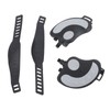 2PCS Exercise Bike Pedals with Straps PP PVC Stainless Steel