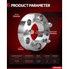 Torchbeam 5x5.5 to 5x5 Lug Centric Wheel Adapters 1.5 inch