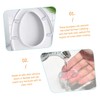 OSALADI 5pcs Transparent Toilet Seat Bumpers and Door Bumpers Pads