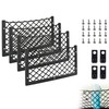 WEZCHUGHAOL 4Pcs Car Storage Net with Plastic Frame and Hook,