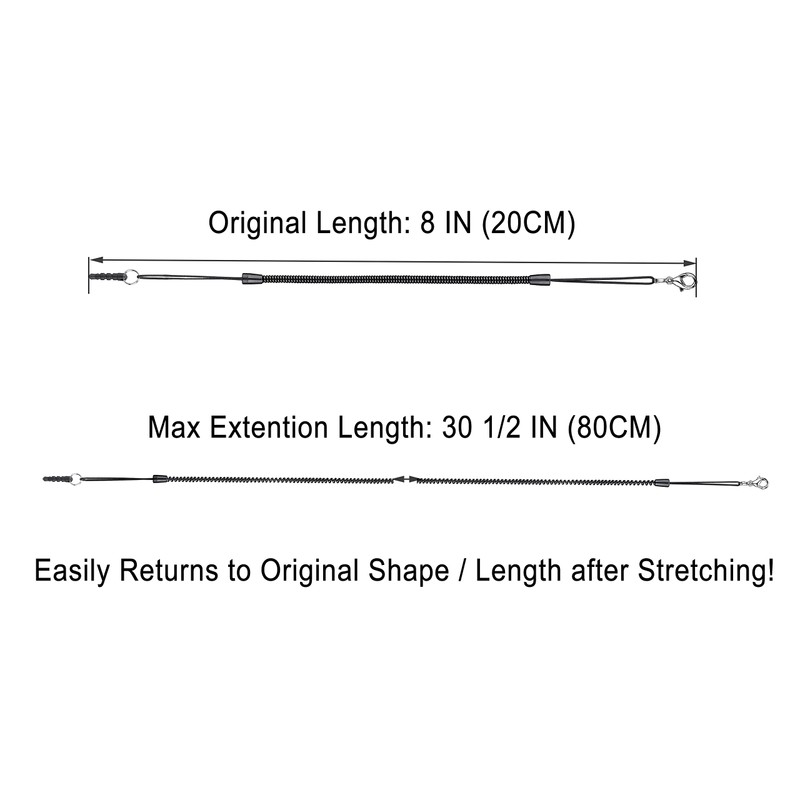 Elastic Tether Lanyards (Pack of 8) for Stylus Pens with