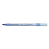Round Stic Ballpoint Stick Pen, Blue Ink, Medium, Dozen