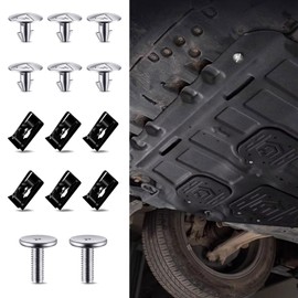 WINUERK 14PCS Lower Engine Cover Pin Screws, Engine Splash Shield Hardware Screw and Access Clip, 90674-TY2-A01 90105-TBA-A00 Engine Case Guards Compatible with Honda Accord Civic CR-V