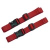 Webbing Strap with Quick Release Buckle, Pack of 2, Red,