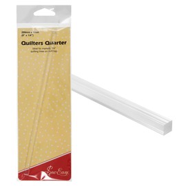 Sew Easy 1/4” Quilters Quarter – 6mm x 200mm Seam Allowance for Patchwork Sewing Dressmaking Fabric