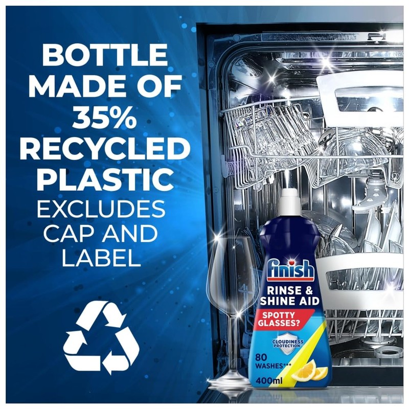 Finish - Rinse Aid - Lemon 400ml - Pack of