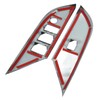 4 Pcs Door Window Control Panel Cover Carbon Fiber Style