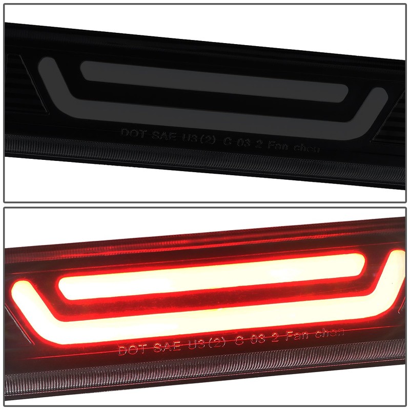 DNA MOTORING 3BL-COLO04-3D-LED-BK-SM Black Housing 3D LED High Mount 3rd