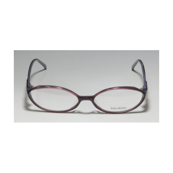 Vera Wang V103 Womens/Ladies Oval Full-rim Eyeglasses/Spectacles (52-15-138, Mauve/Gray)