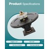 SCITOO Lawn Mower Spindles Spindle Assembly Replacement for 107-8504 Zero