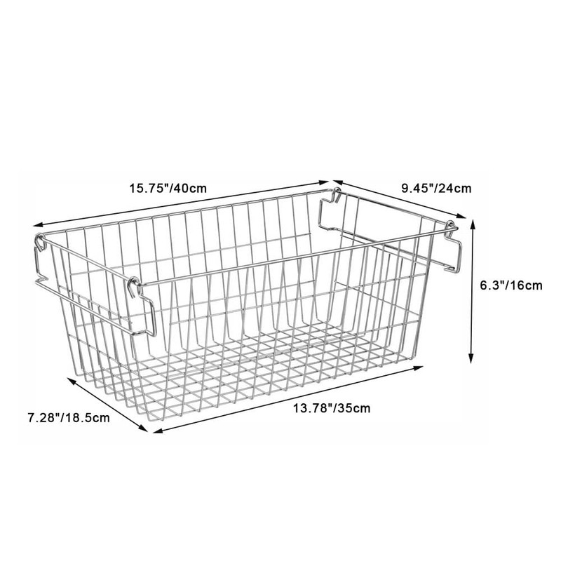 SANNO Chest Freezer Basket Stackable Baskets, Pantry Storage and Organization