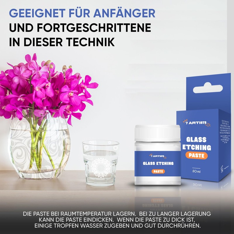 7 Artists Etching Paste for Glass 50 ml - Strong