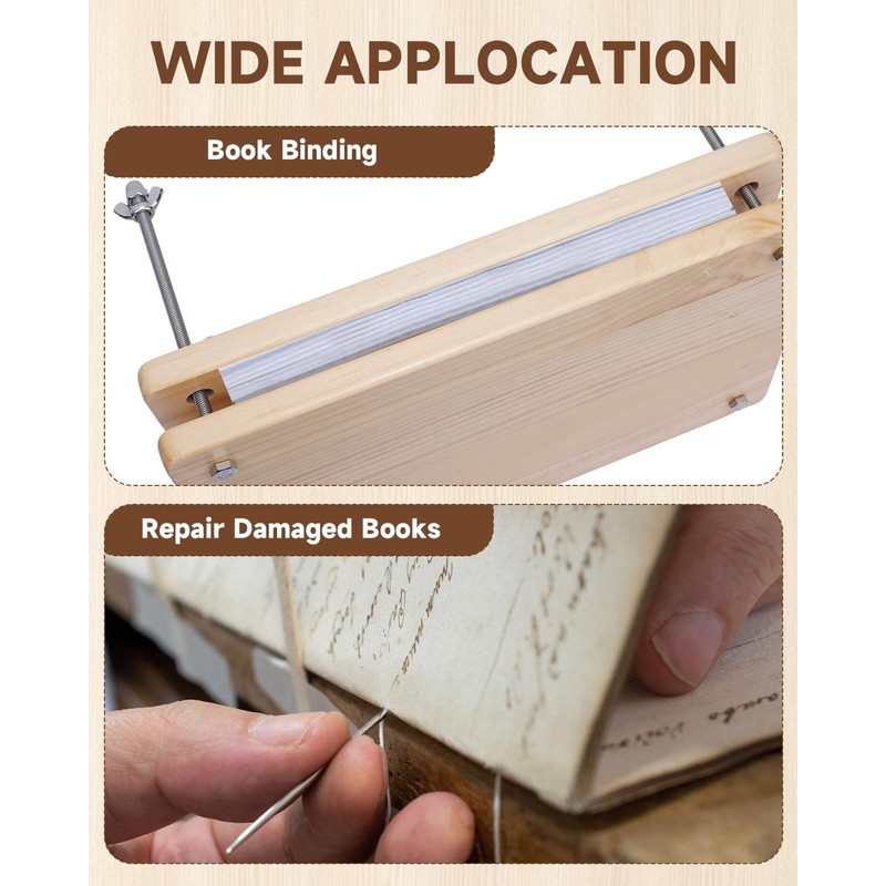 eZAKKA Book Binding Kits, Book Press 11.6 x 7.6 Inch