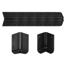 sourcing map 8 Pcs Speaker Cabinet Corners Protector 40x40x79mm Plastic Stackable Guard Wrap Angle Case Edge Box Protection for Stage DJ Audio Sound Case