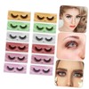 Baluue 12pairs Thick Vivid Art Eyelashes Mixed Styles for Natural