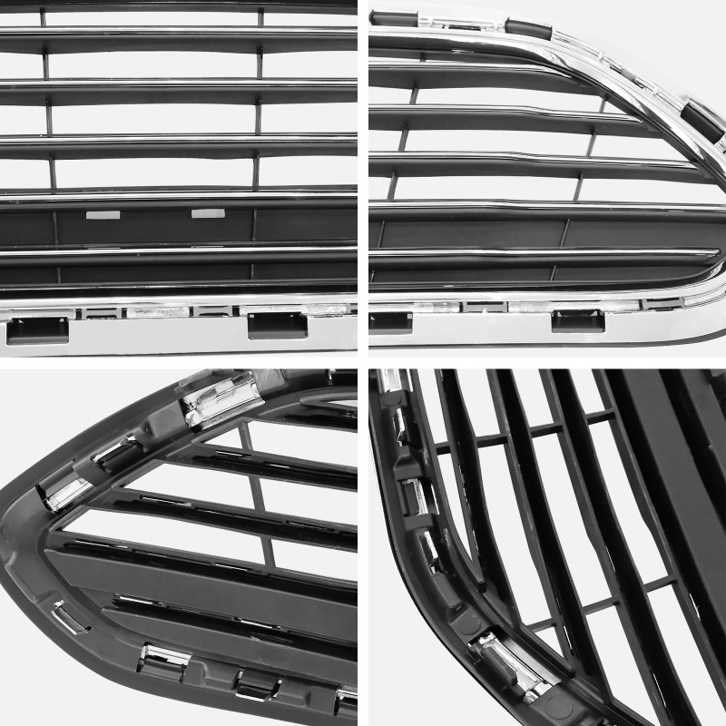GD-AUTO For 2014-2019 Ford Fiesta 4DR Front Chrome Upper Grille
