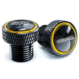 ZEXDDI 2PCS CNC M10x1.25 Motorcycle Mirror Hole Plugs Stock Mirrors Hole Screw Compatible With MSX125 GROM SP 2024 GROM 125 MSX 125 2013-2023 2024 (Gold)