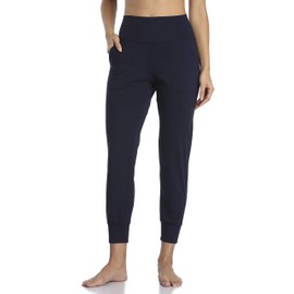 Colorfulkoala Women's High Waisted Joggers with Pockets Full Length Sweatpants & Lounge Pants (XS, Navy)