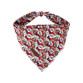 Lionet Paws Christmas Dog Bandana for Small Medium Large Dogs, Moose Kerchief Washable Triangle Bibs Scarf for Girl or Boy Gift