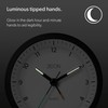 ZEON Round Analogue Alarm Clock with Light and Snooze Function,