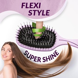 MarQus - Hair Brush with Boar Bristles - Paddle Brush for Any Hair Type with Even More Bristles - Hair Brush without Pulling