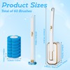 GQIRIL Disposable Toilet Cleaning Brush - Toilet Bowl Cleaner Wand