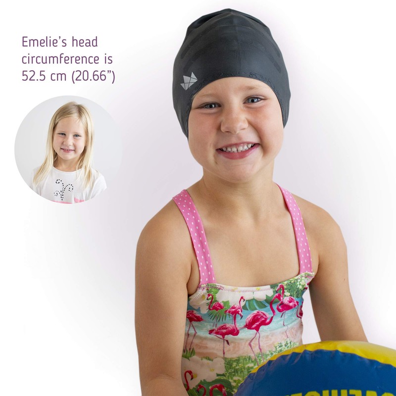 The Friendly Swede Silikon Badekappen für Lange Haare - Stretch