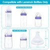 Silicone Nipples for Lansinoh Bottles, Anti-Colic Replacement Nipple for Baby