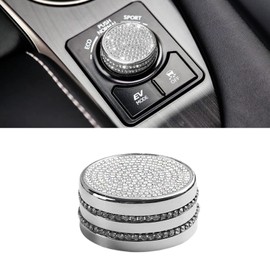 CUCHIYUN Bling Bling Car Accessory Variable Speed ECO Sport knob Bling Crystal Decals Cover Driving Mode Select Switch Knob Cover Compatible with Lexus Accessories RX NX