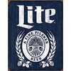 Desperate Enterprises Miller Lite Bottle Logo Tin Sign - Nostalgic