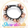 CAKURE Pearl Hair Ties Beaded Ponytail Holder No Damage Hair