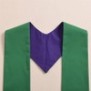 BLESSUME Church Pastor Reversible Stole with Tassels (Purple & Green)