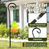 4 Pack Reusable Outdoor Fly Trap with Shepherd Hooks, Non-Toxic