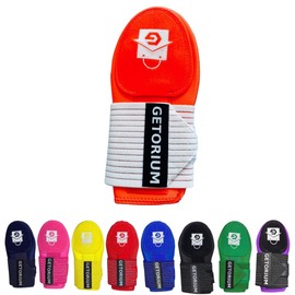 GETORIUM Baseball Sliding Mitt for Base Running - Soft, Flexible, Breathable, Durable, Easy to Wear & Off, Baseball Accessories (Orange, Adult)