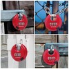 DELSWIN Outdoor Combination Padlock - 4 Digit Heavy Duty Disc