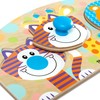 Melissa & Doug First Play Wooden Jumbo Knob Safari Animal