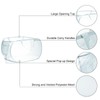sourcing map 2pcs Collapsible Laundry Baskets, Mesh Laundry Hamper with