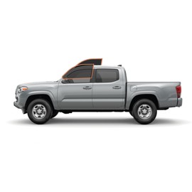 DIY-MotoShield Pro Premium Professional 2mil Precut Ceramic Window Tint Film for 2016-2021 Toyata Tacoma Crew Cab — (Front Driver/Passenger 35%)